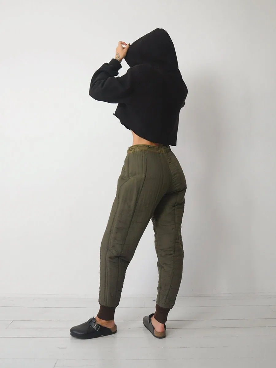 1970's Czech Military Quilted Liner Pants