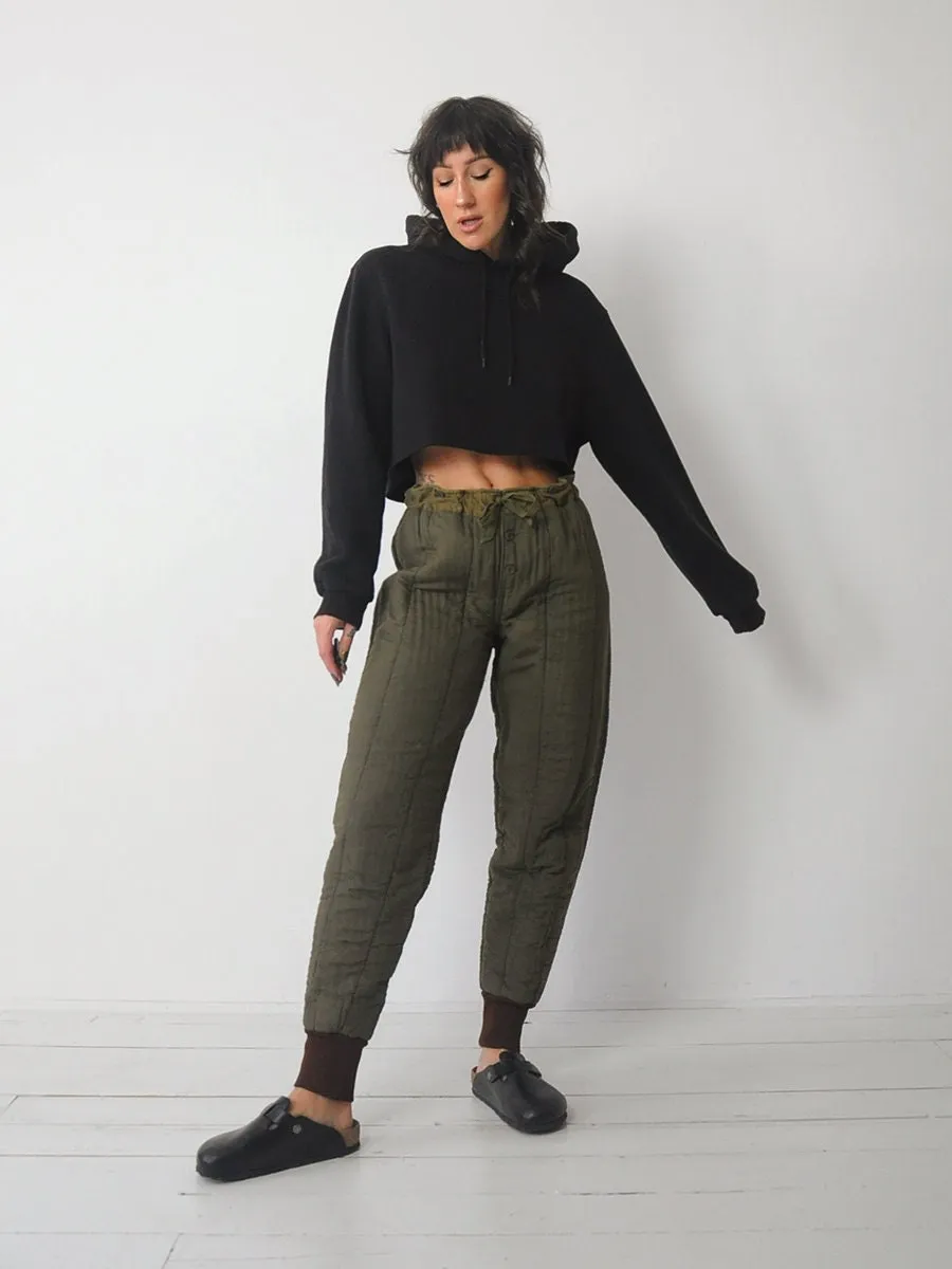 1970's Czech Military Quilted Liner Pants