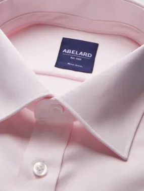 Abelard - Long Sleeve Business Shirt -  Non-Iron - Twill - Pink
