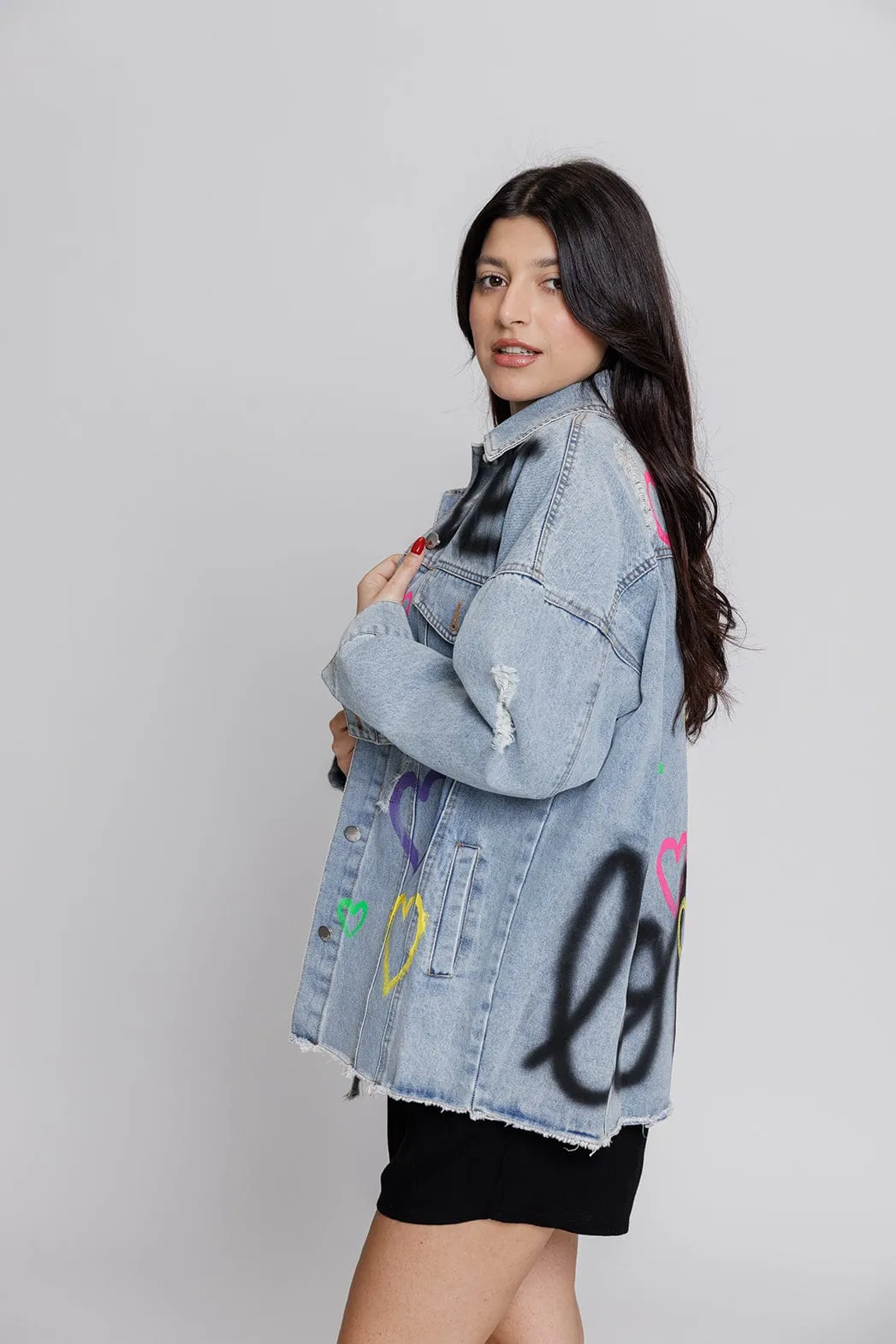 Aikha Denim Μπουφάν Μπλε 08-5627