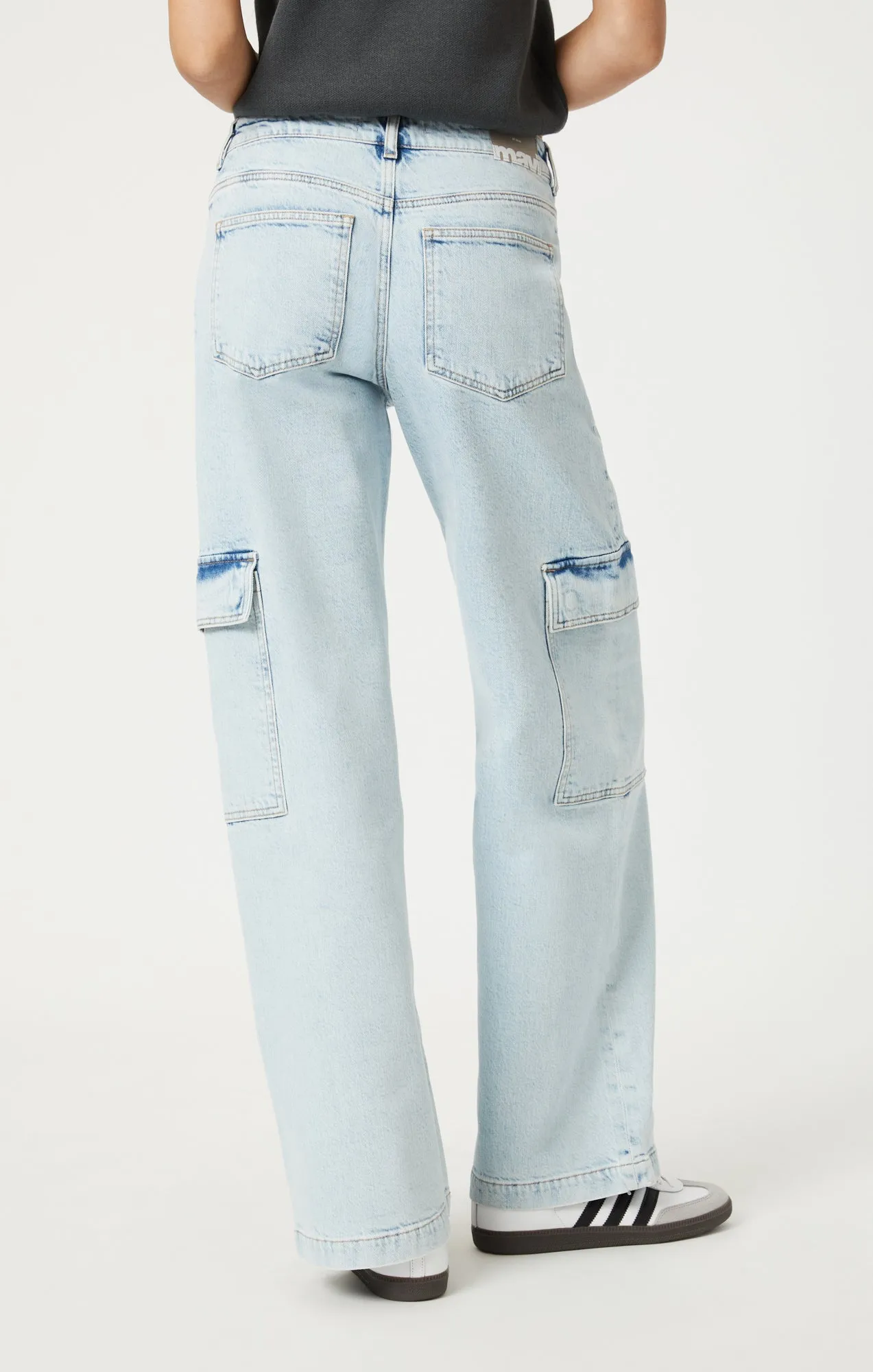 ALVA STRAIGHT CARGO IN LIGHT INDIGO RECYCLED BLUE