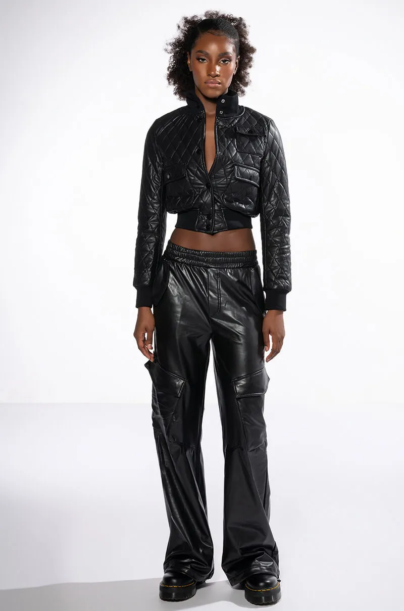 ALWAYS WINNING FAUX LEATHER JOGGER