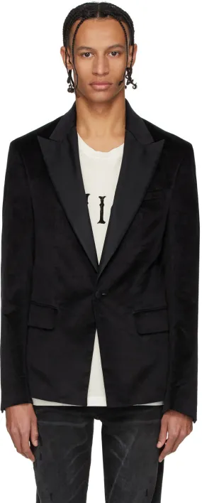 AMIRI Black Velvet Blazer