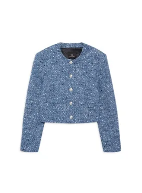 Anine Bing - Amber Jacket in Blue Tweed