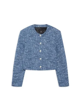 Anine Bing - Amber Jacket in Blue Tweed