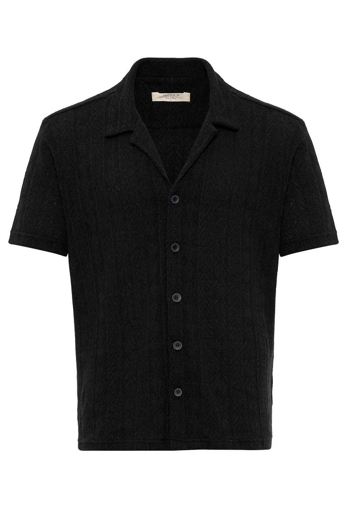 ANT Camp  Collar Knitted Patterned Men's Shirt - Melito di Napoli