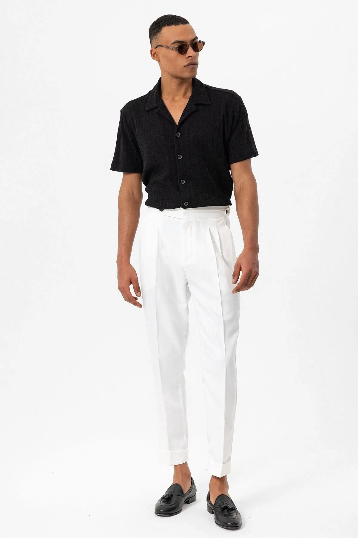 ANT Camp  Collar Knitted Patterned Men's Shirt - Melito di Napoli