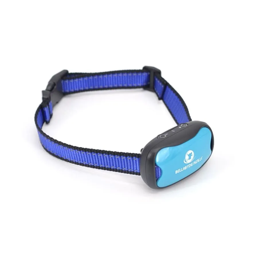Anti barking collar NO SHOCK bark collar BLUE   EXTRA BATTERY