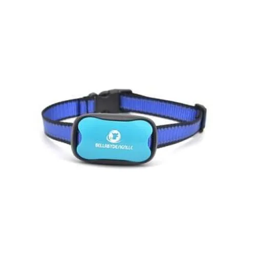 Anti barking collar NO SHOCK bark collar BLUE   EXTRA BATTERY