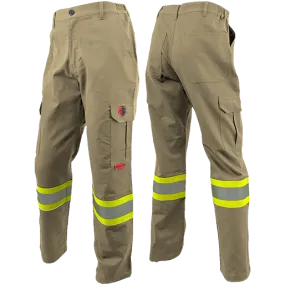 Atlas AR/FR Khaki Cargo Pants W/ 4" Striping 4054KK