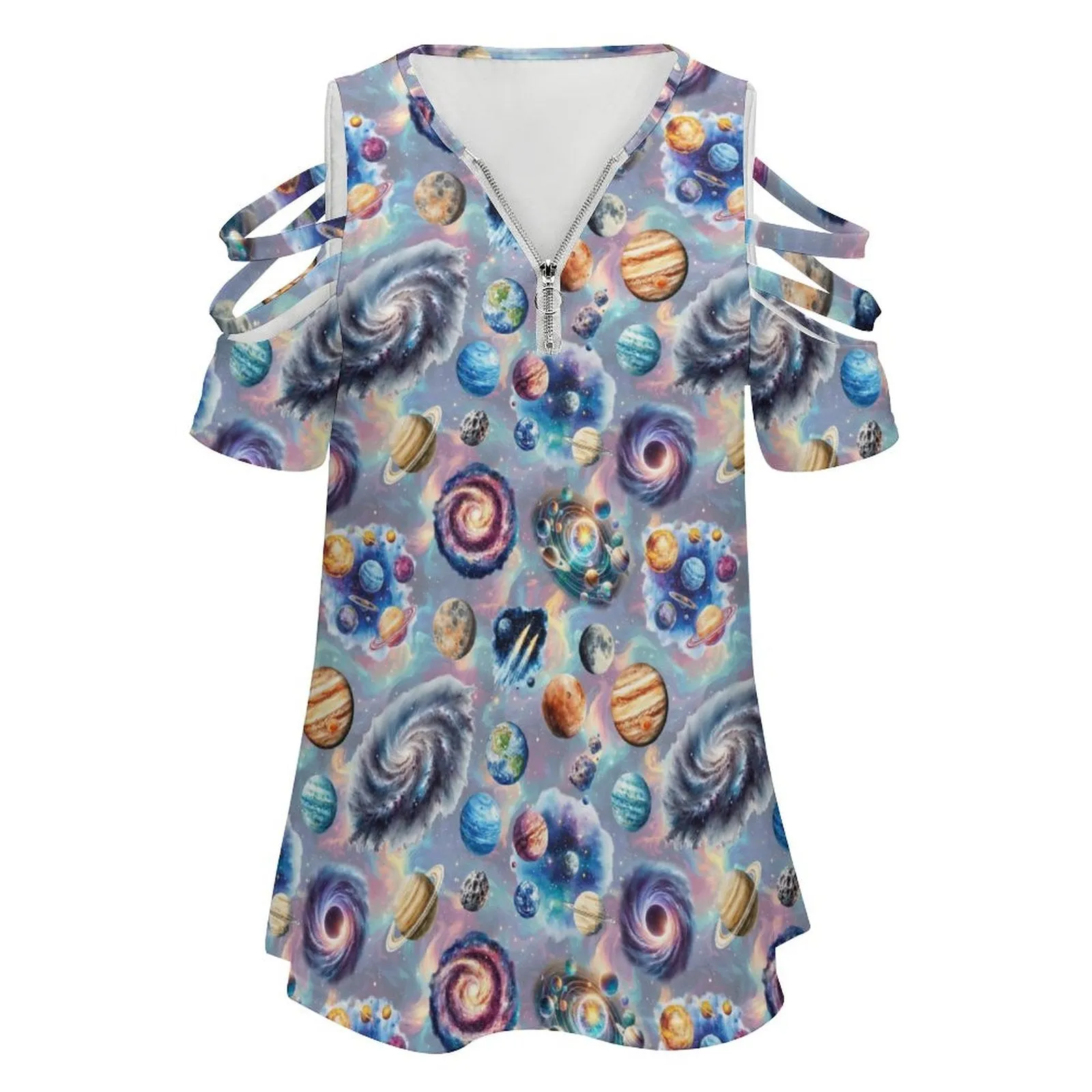 Awesome Designs, Women's Zipper T-Shirts