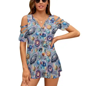 Awesome Designs, Women's Zipper T-Shirts
