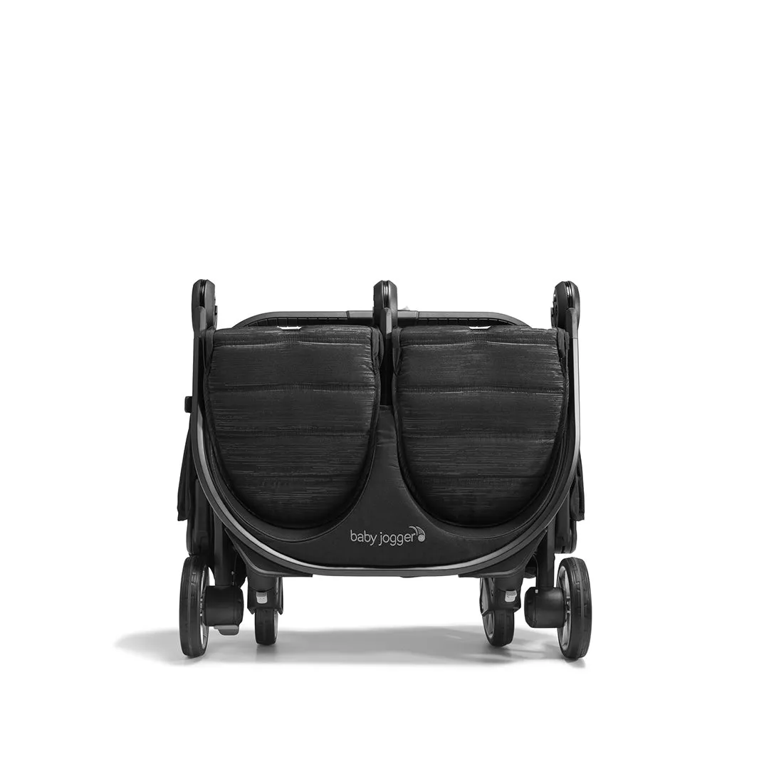 Baby Jogger City Tour 2 Double Pushchair   Carrycot Bundle - Pitch Black