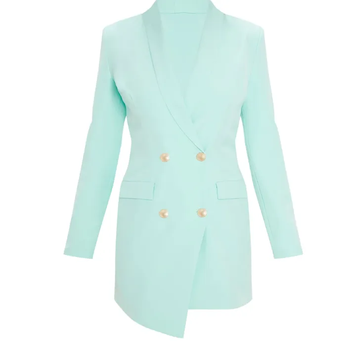 Barcelona Blazer Dress - Turquoise