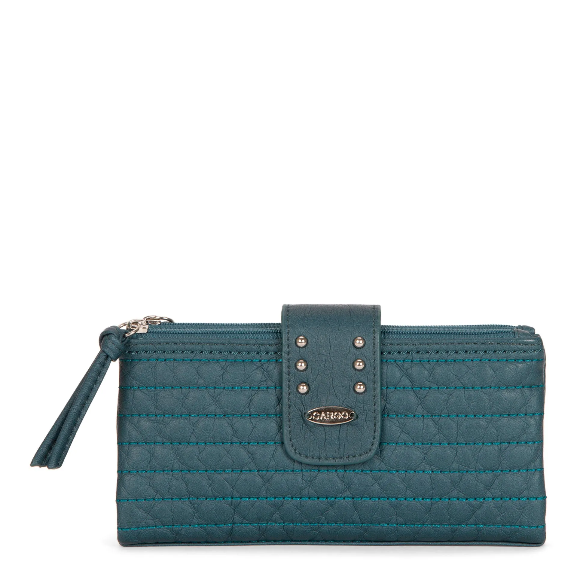 Bifold Quilted Wallet with Snap Closure