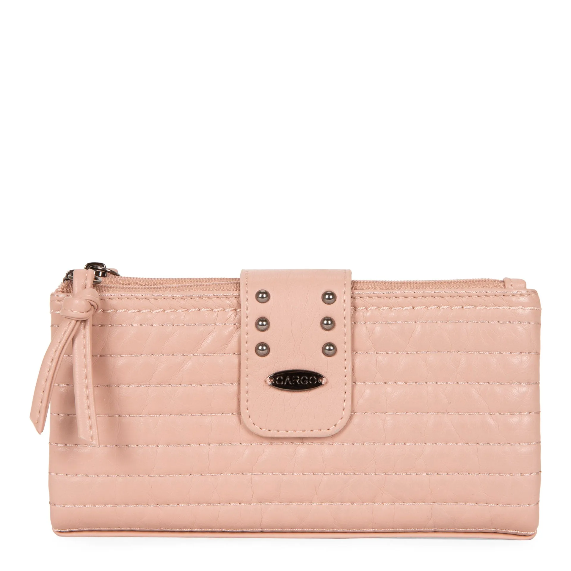 Bifold Quilted Wallet with Snap Closure
