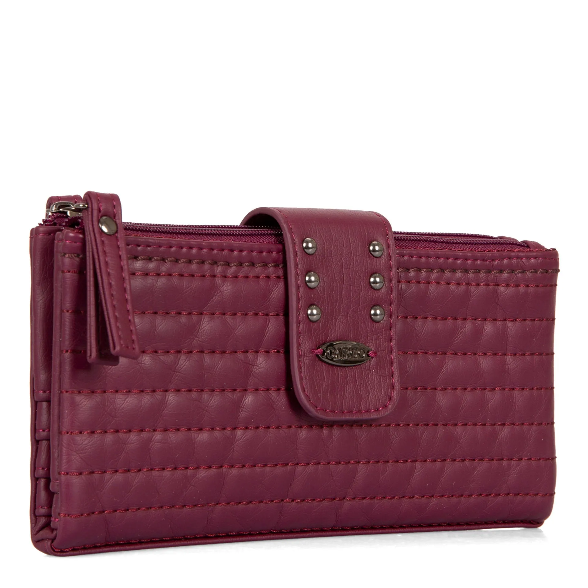 Bifold Quilted Wallet with Snap Closure