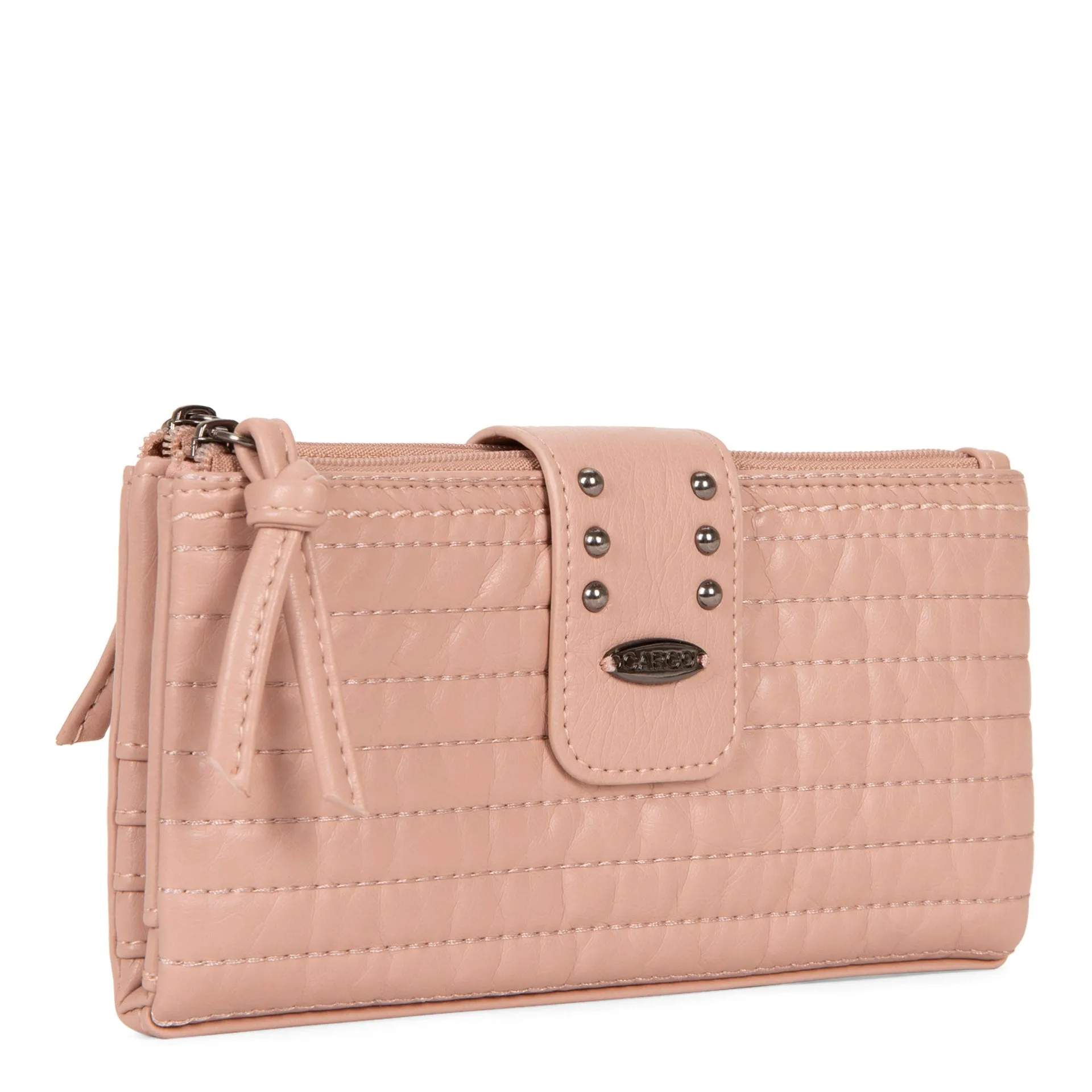 Bifold Quilted Wallet with Snap Closure