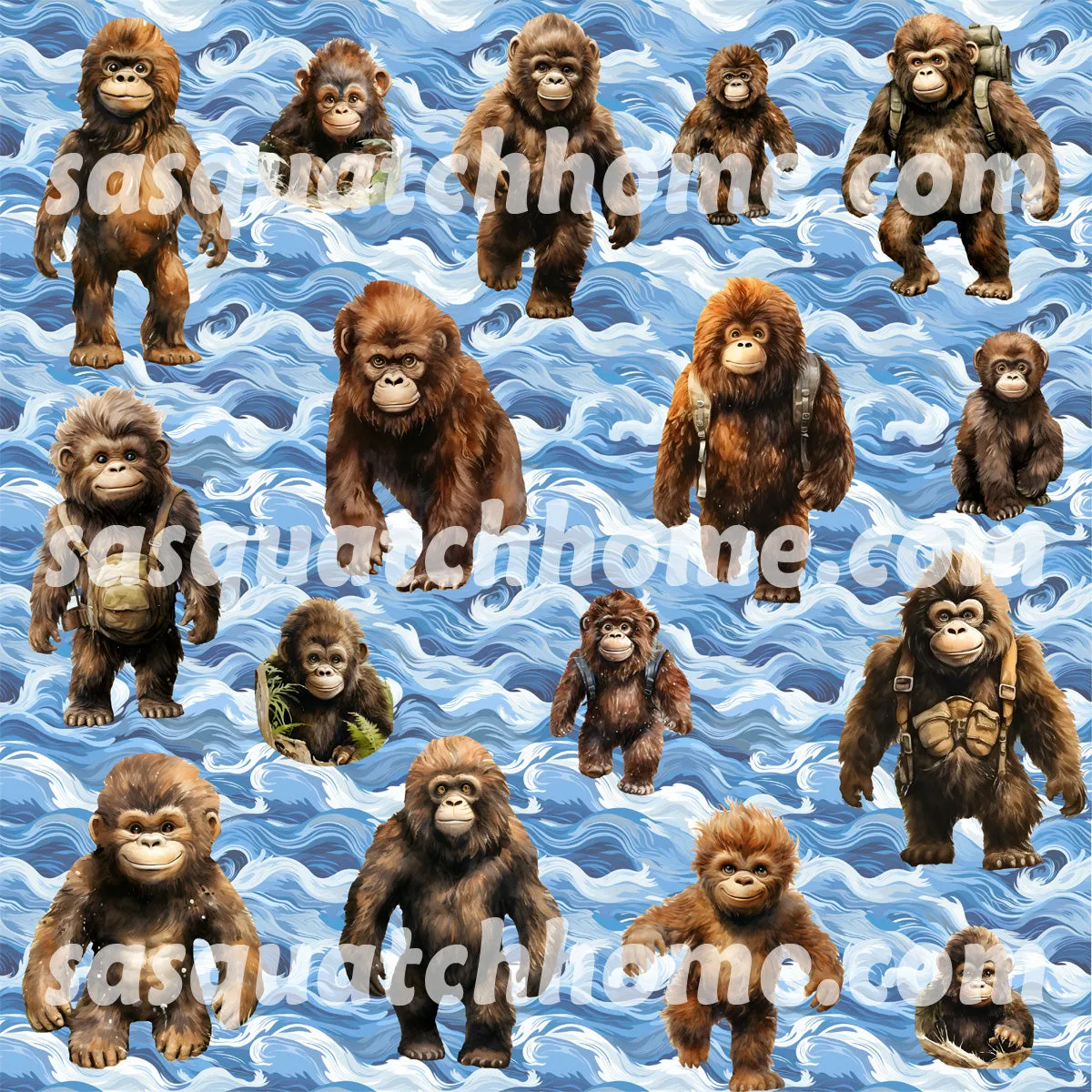 Bigfoot Mardi Gras, Kid's Hawaiian Vacation Shirt