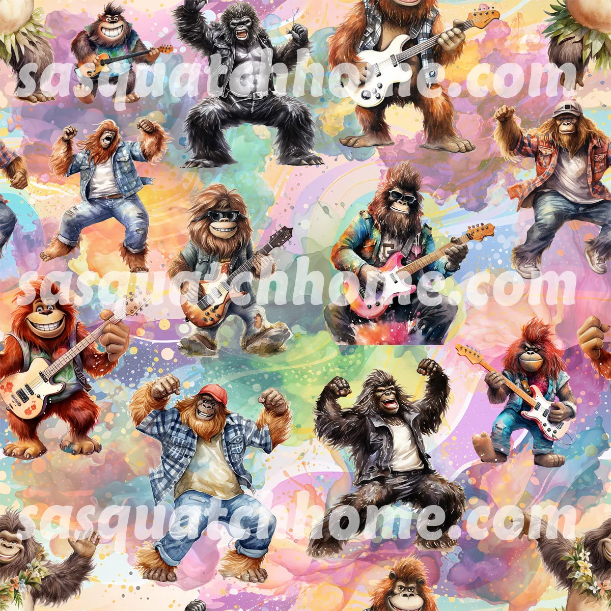 Bigfoot Mardi Gras, Kid's Hawaiian Vacation Shirt
