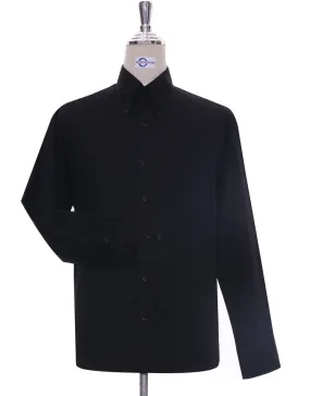 Black Button Down Collar Shirt