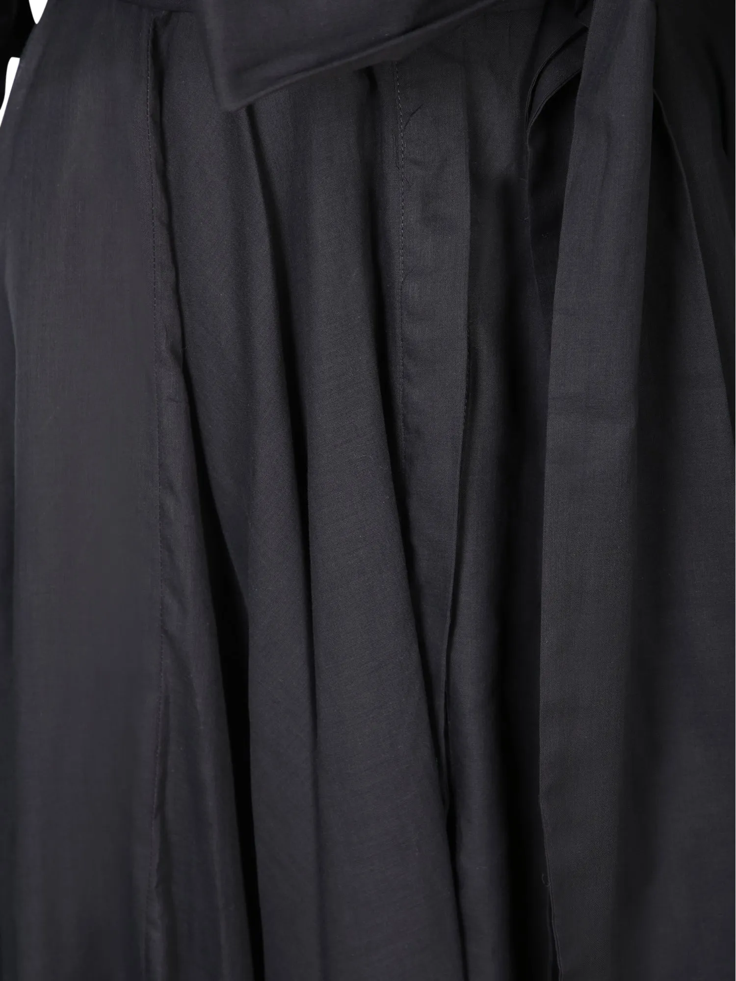 Black Cotton Shirt Dress