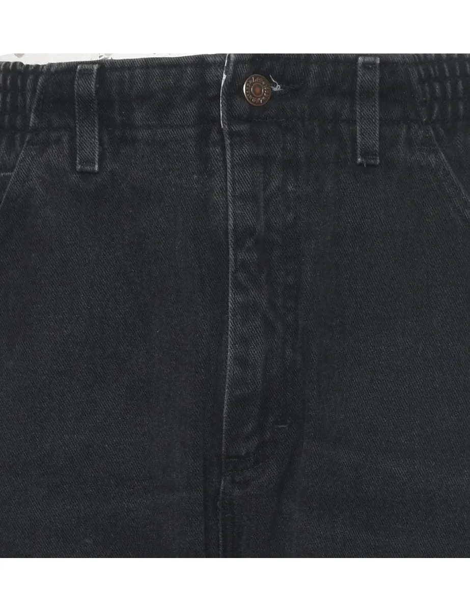 Black High Waist Elasticated Lee Jeans - W30 L28