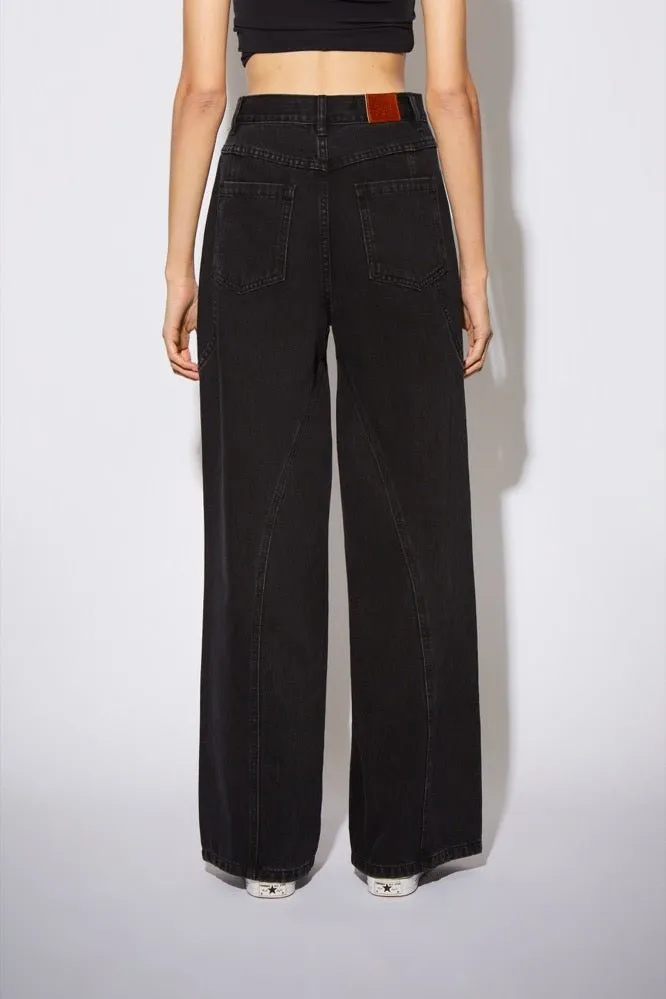Black Twisted Seam Jeans