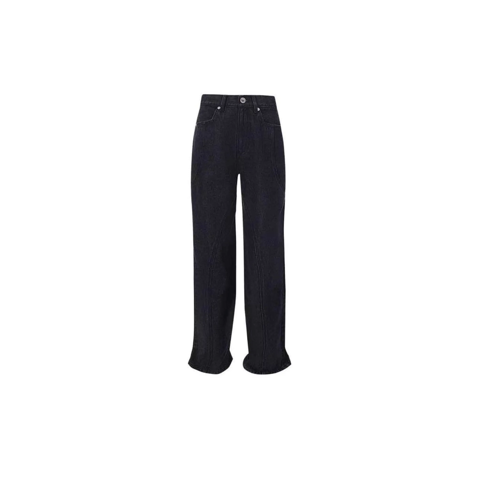 Black Twisted Seam Jeans
