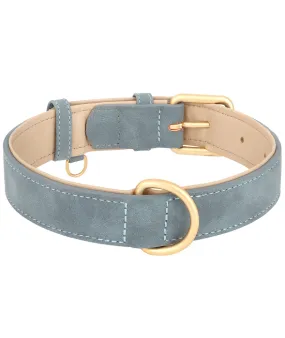 Blue Suede Dog Collar