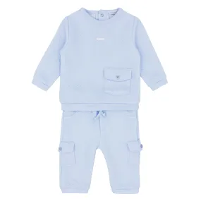 Blues Baby quilted 2 piece set