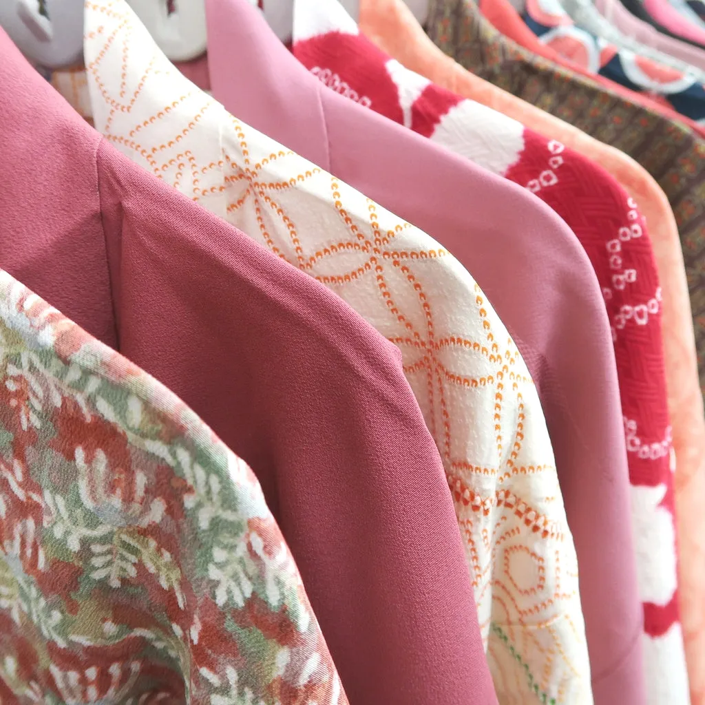 Bundle 15pcs Silk Colored Haori Jacket Wholesale Bulk Free Shipping #397