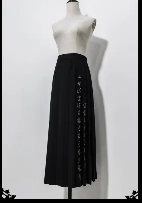 (Buyforme) Princess Chronicles~Pomegranate Note~Black Ouji Pleated Skirt