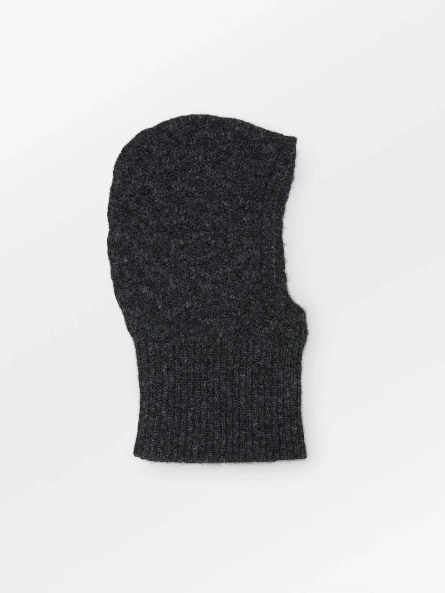 Cable Balaclava Grey Melange