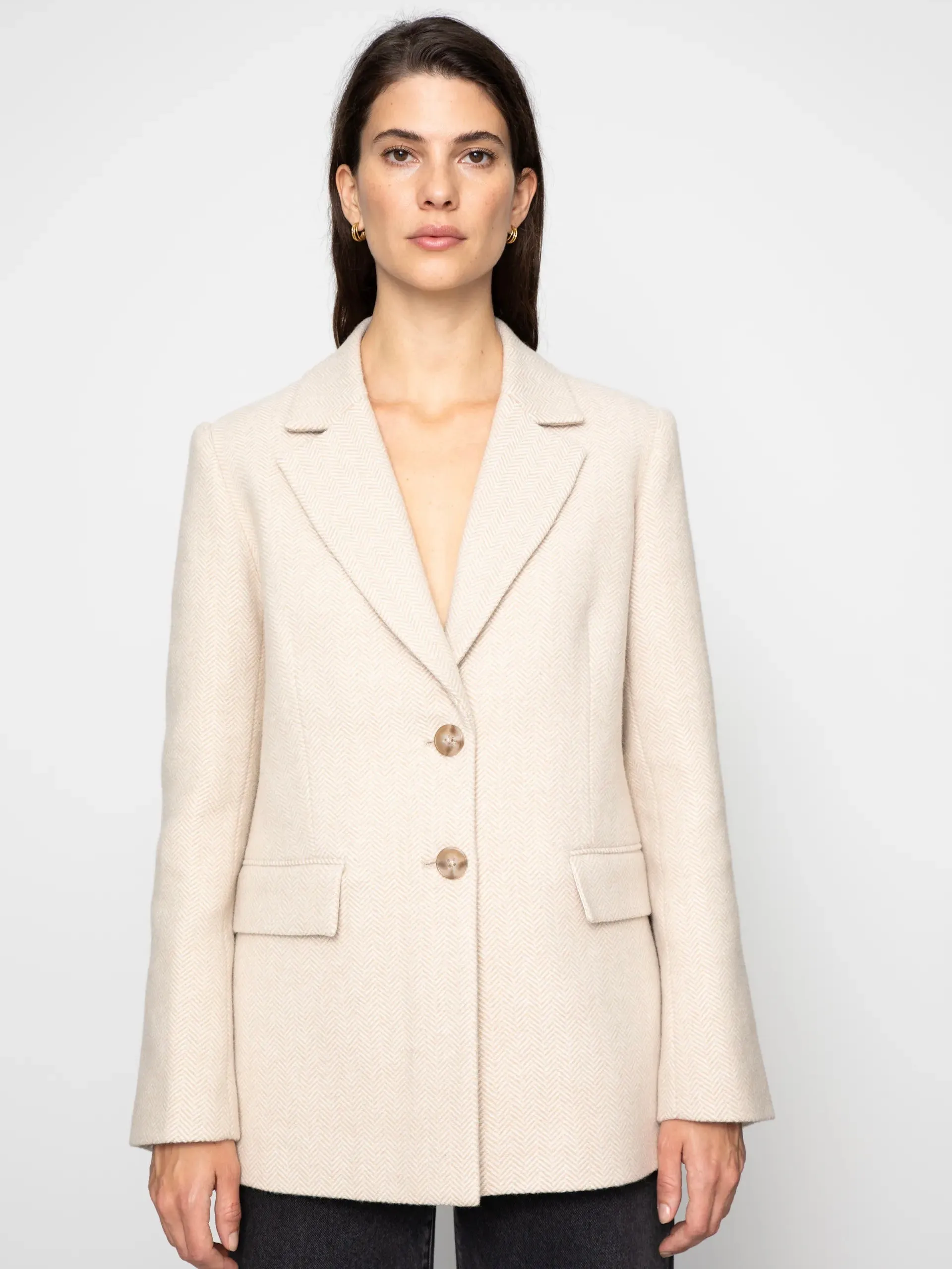 CAMILLA PIHL BROOKLYN BLAZER CREAM HERRINGBONE