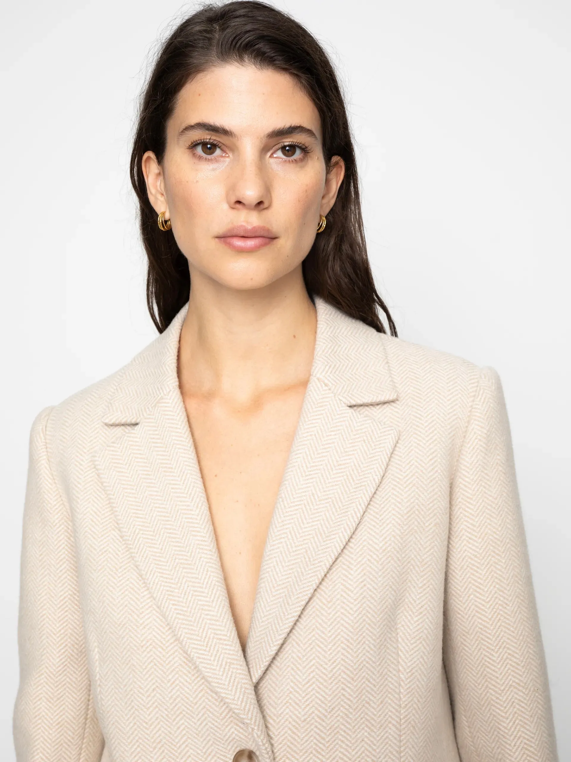 CAMILLA PIHL BROOKLYN BLAZER CREAM HERRINGBONE