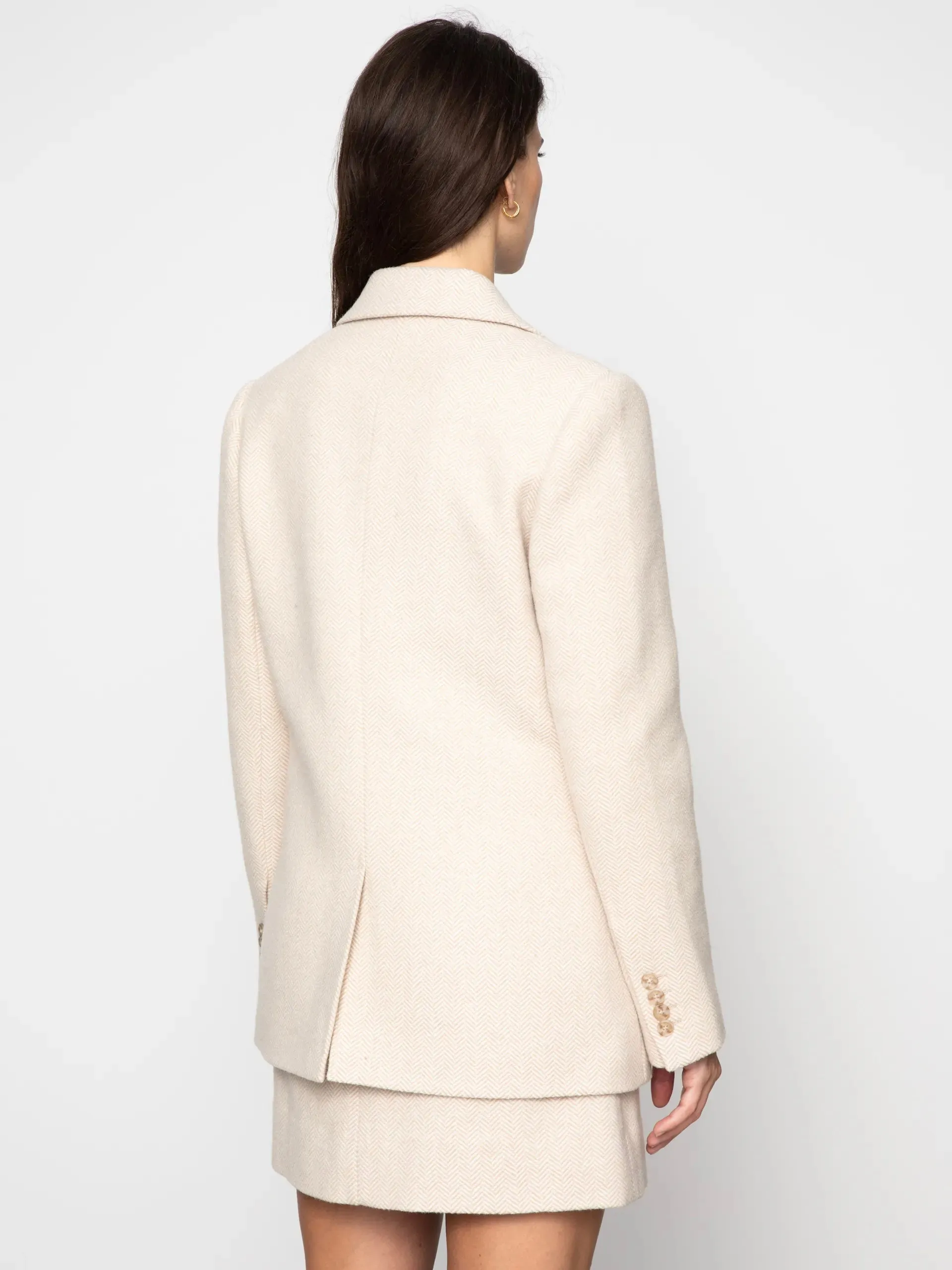 CAMILLA PIHL BROOKLYN BLAZER CREAM HERRINGBONE