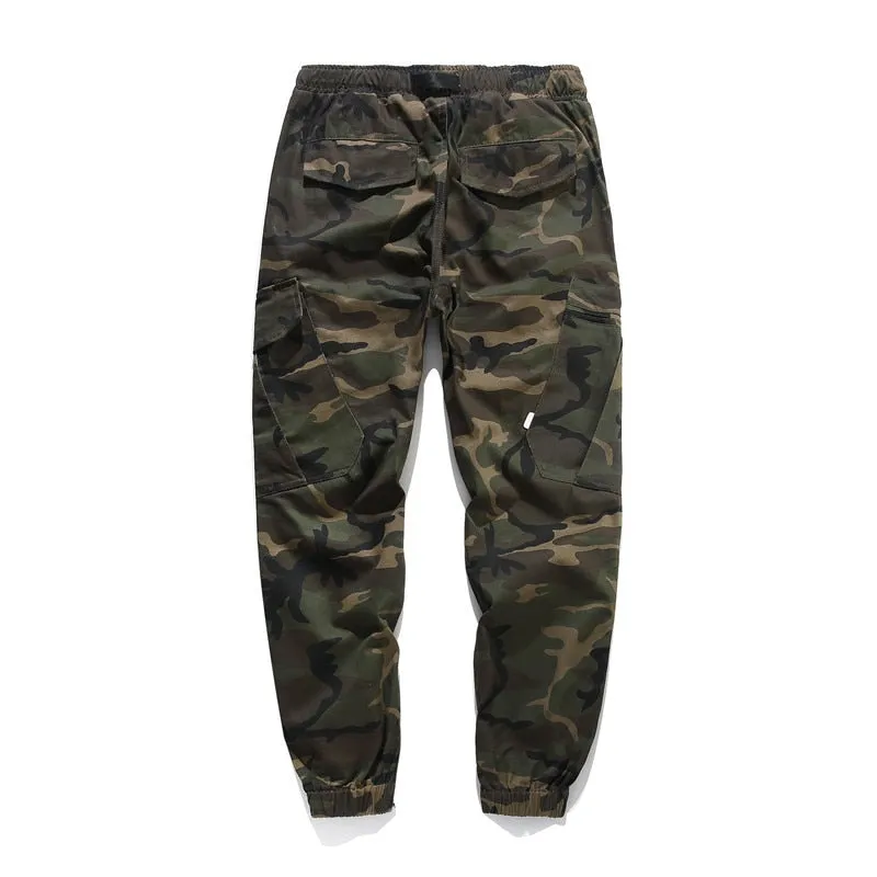 Camo Joggers Men Cargo Pants Mens Military Pants Pure Cotton Men's Cargo Trousers With Pockets