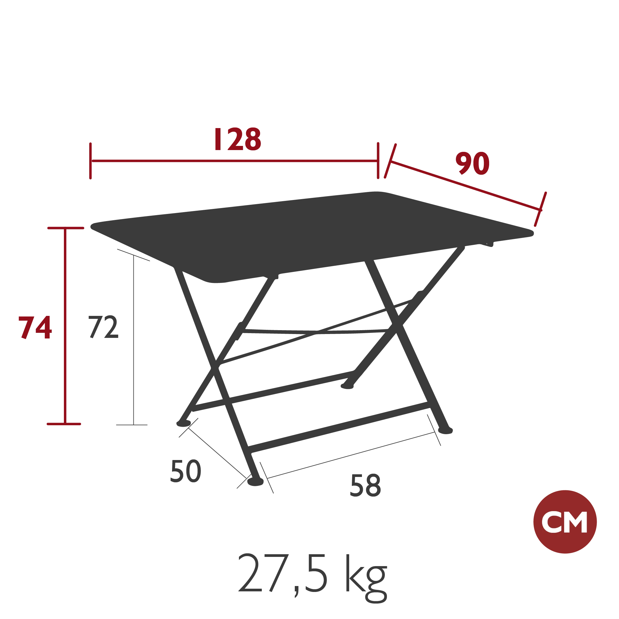 Cargo Rectangular Table