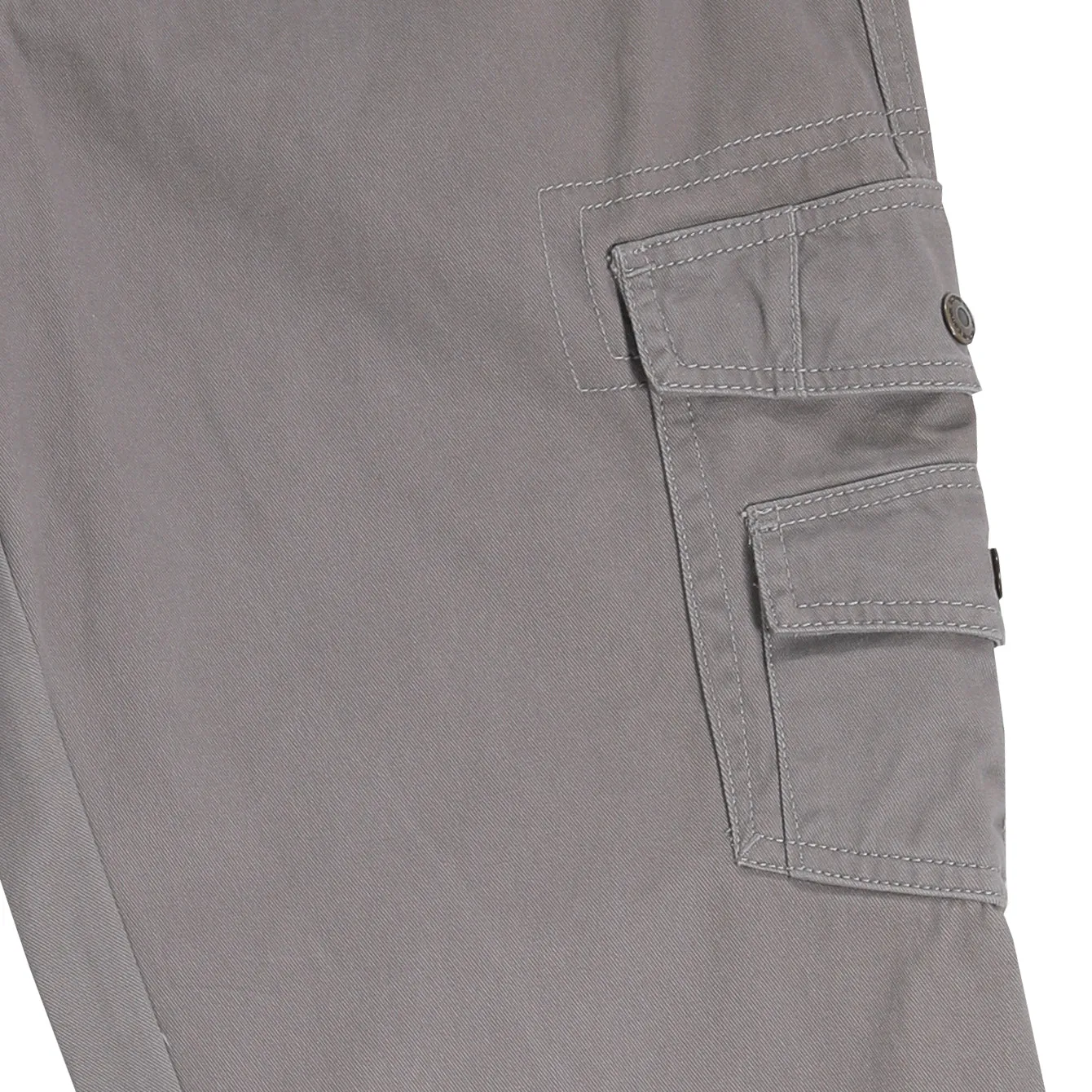 Cargo Trousers in Regular Fit with Pleats and Multipockets in 3 Colours Solid Cotton Twill