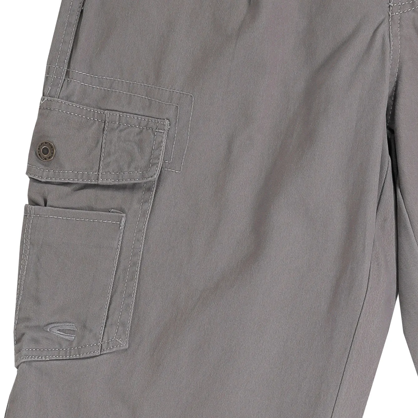 Cargo Trousers in Regular Fit with Pleats and Multipockets in 3 Colours Solid Cotton Twill