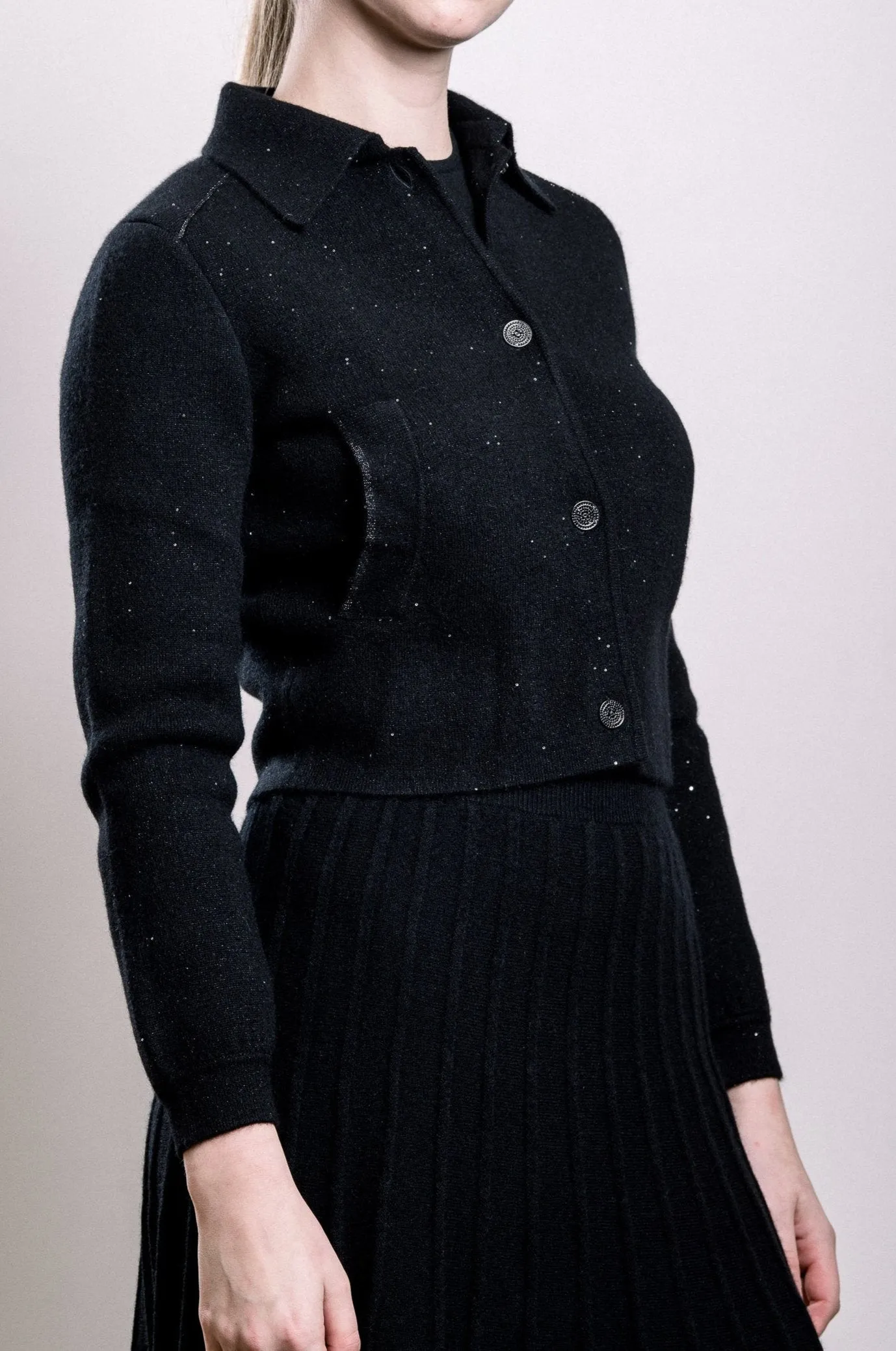 Cashmere & Yarn Cropped Jacket