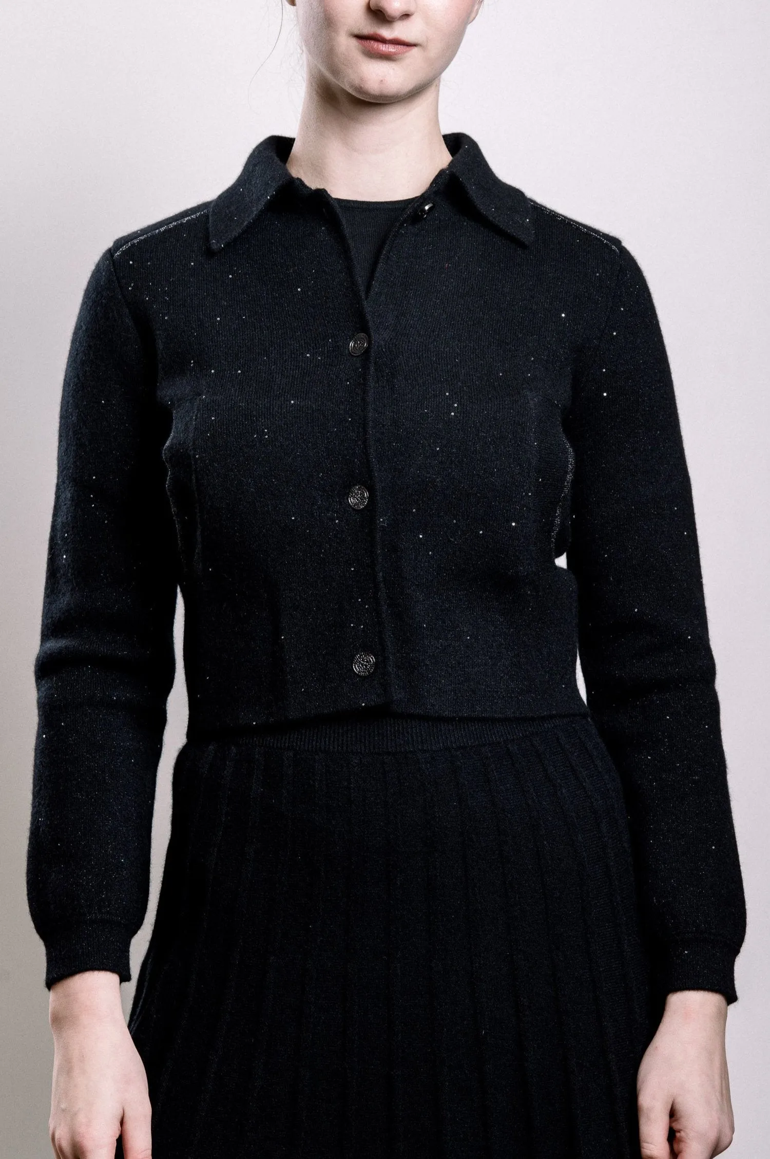 Cashmere & Yarn Cropped Jacket