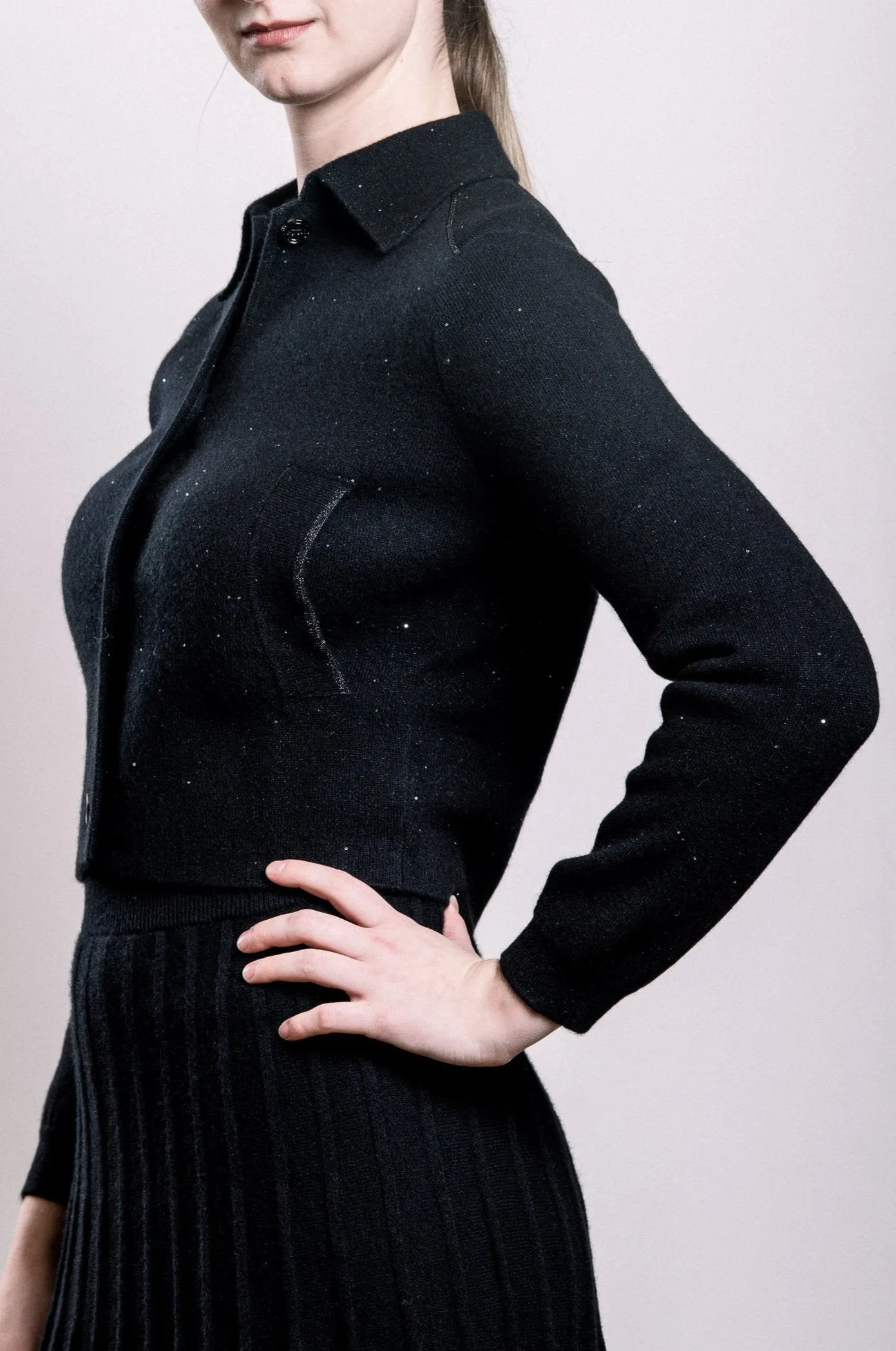 Cashmere & Yarn Cropped Jacket