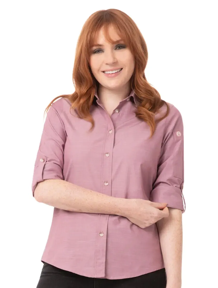 Chef Works Women's Chambray Dress Shirt