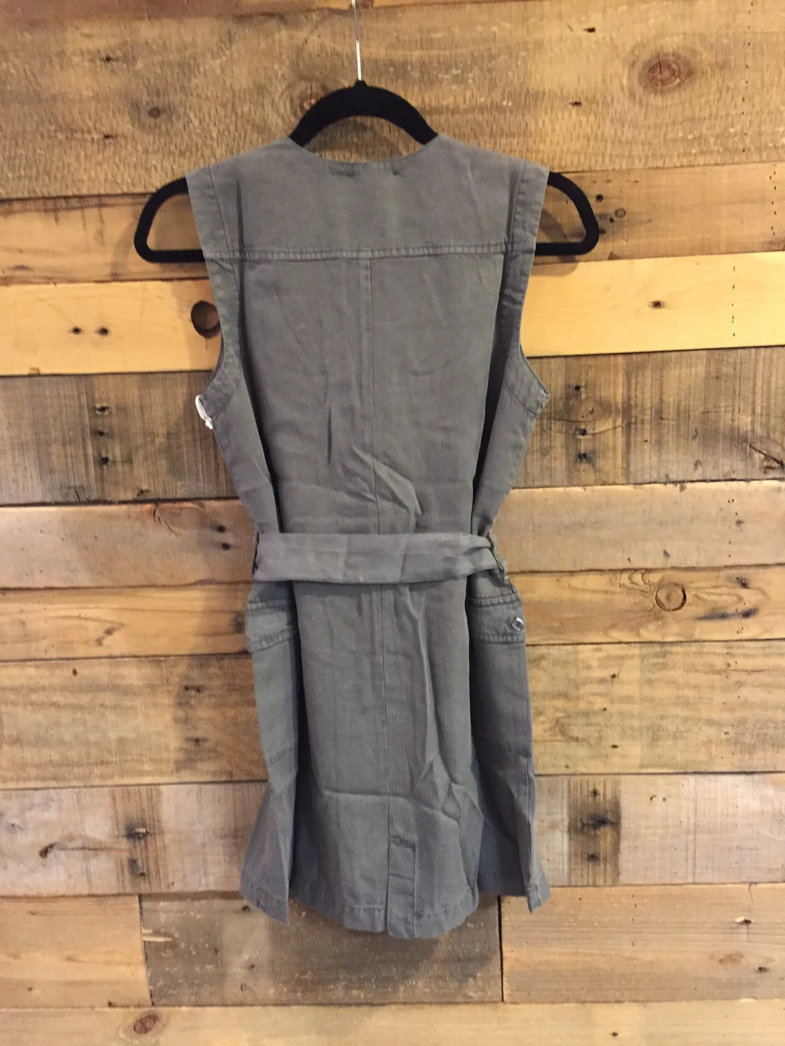Clandon Sleeveless  Shirt Dress in Spruce