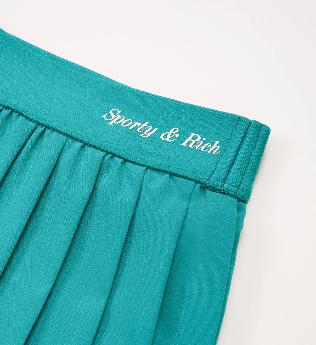 Classic Logo Pleated Tennis Skirt - Teal