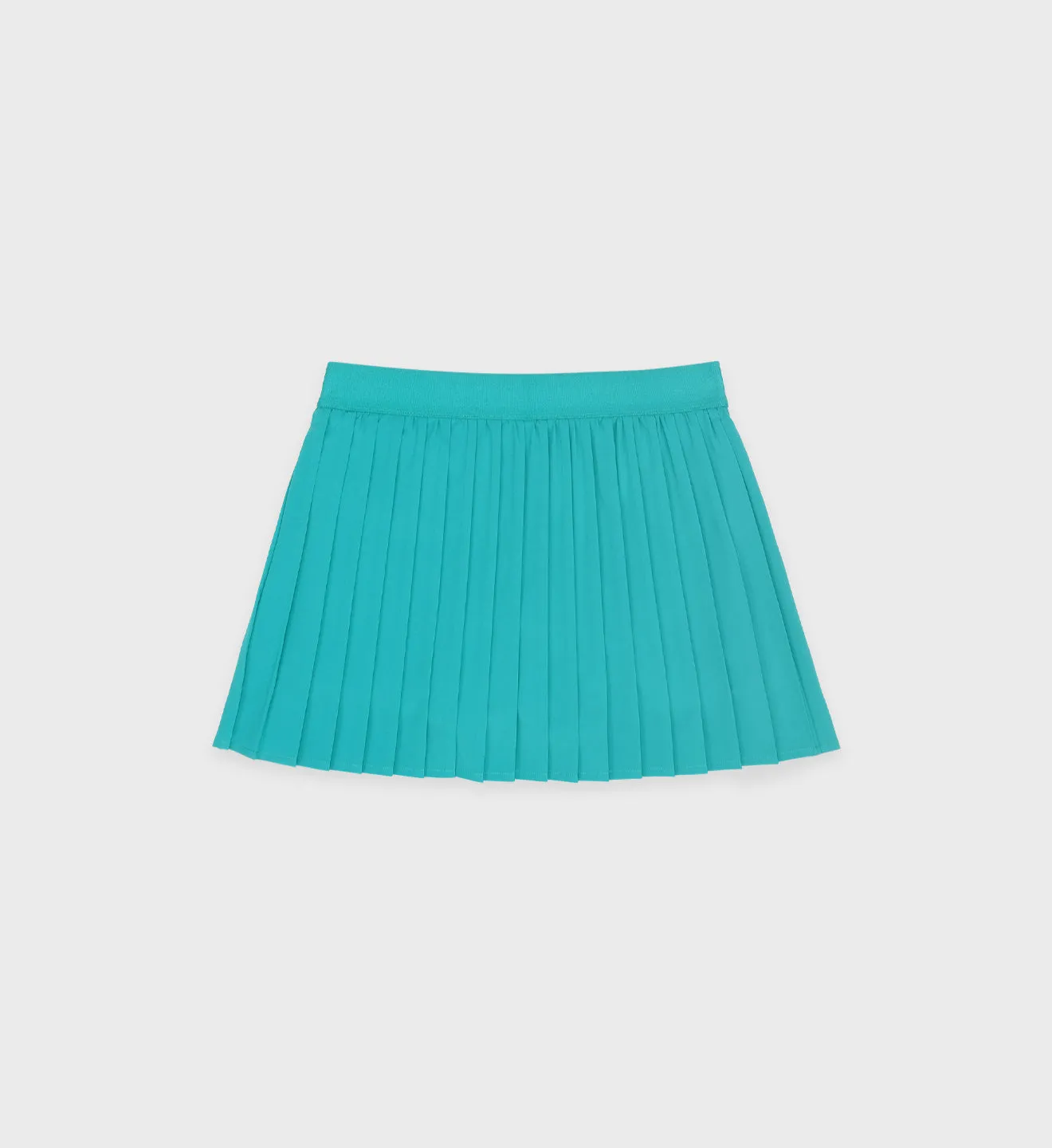 Classic Logo Pleated Tennis Skirt - Teal