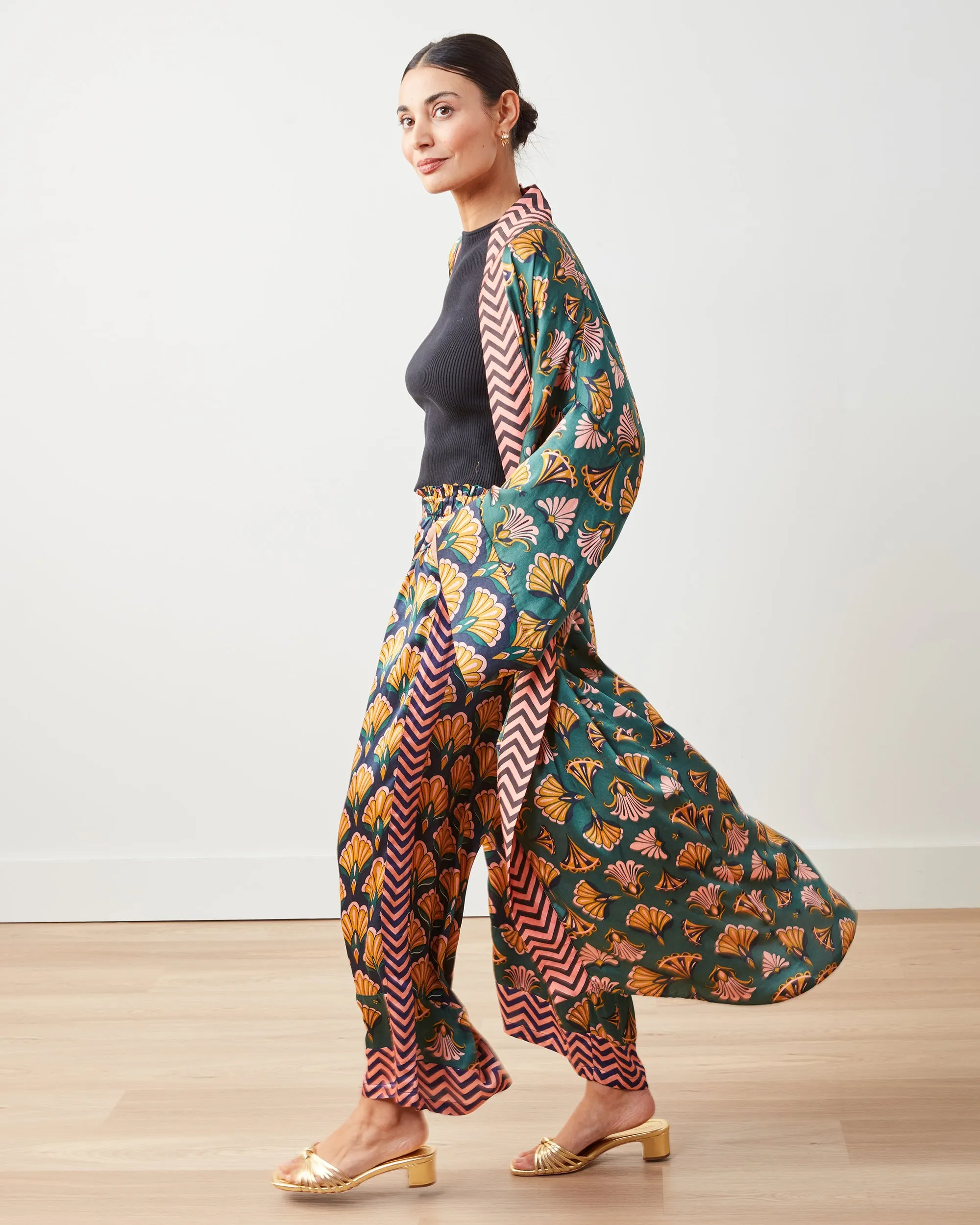 Cocktail Hour - Daylight Duster & Pants Set - Gemstone