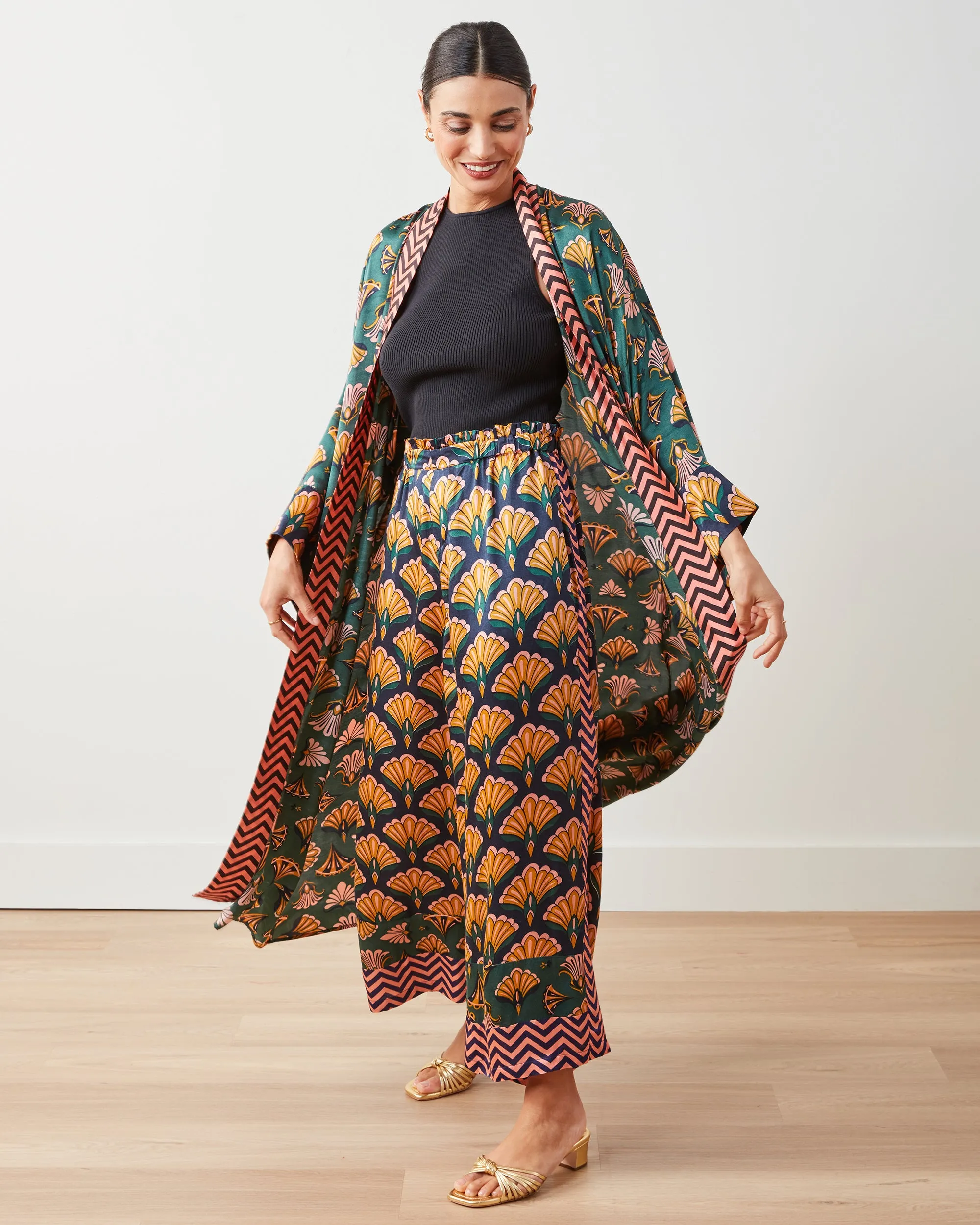 Cocktail Hour - Daylight Duster & Pants Set - Gemstone